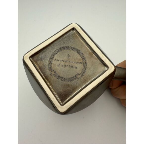 Starbucks Reserve Roastery Seattle Ceramic Faux Bronze Bevel 12oz Mug Metallic 2 - Picture 4 of 5